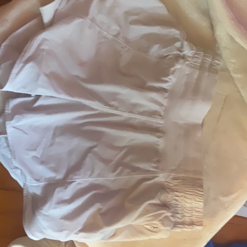 White Elastic Waist Shorts Lululemon